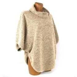 Poncho femme en maille...